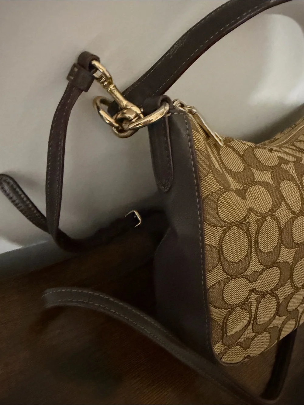 Coach Signature Canvas Crossbody/Shoulder Bag (Style No. A1880-37584)